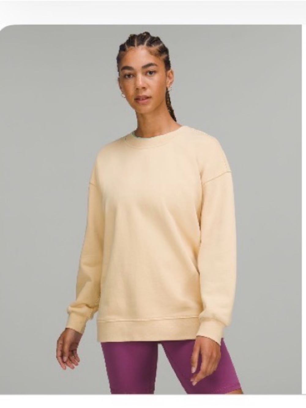 Lululemon perfectly oversized sweatshirt in prosecco sz 4